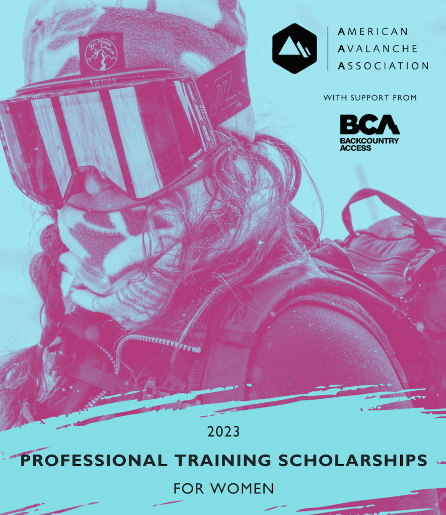 BCA and AIARE to Offer Women’s-Specific Avalanche Education Scholarships For 2023-2024 Winter Season